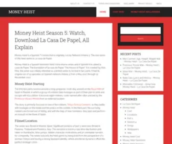 Moneyheistseason4.com(Money Heist Season 5) Screenshot