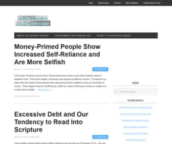 Moneyhelpforchristians.com(Frugal, Simple, Debt-Free Living, and Generous Giving) Screenshot