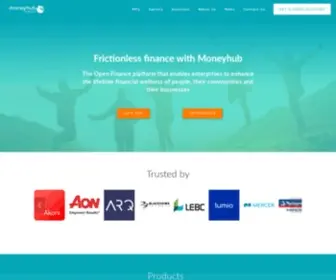 Moneyhubenterprise.com(The Open Finance platform) Screenshot