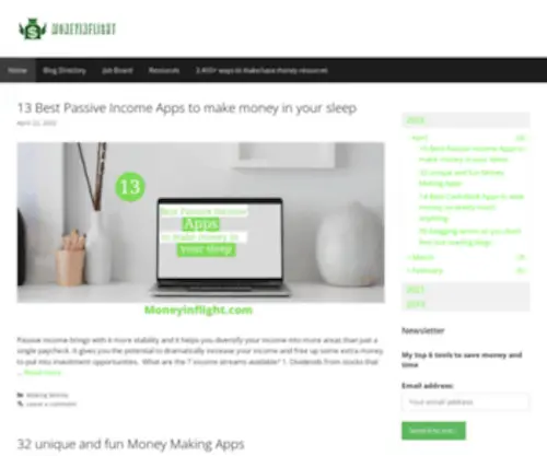 Moneyinflight.com(Moneyinflight) Screenshot