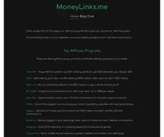 Moneylinks.me(Earn Money Online With Affiliate Marketing) Screenshot