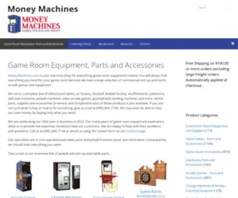 Moneymachines.com(Game Room Equipment) Screenshot