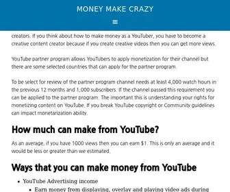 Moneymakecrazy.com(Money Make Crazy) Screenshot