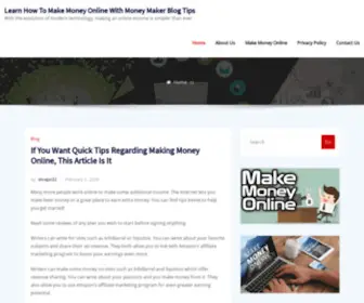 Moneymaker-Blog.biz(With the evolution of modern technology) Screenshot
