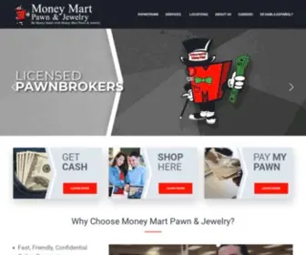 Moneymartpawn.com(Money Mart Pawn and Jewelry San Antonio Houston Texas) Screenshot