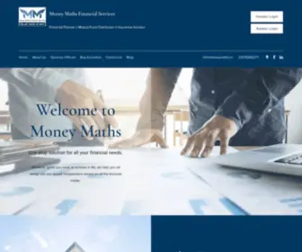 Moneymaths.com(Wealth Management Firm) Screenshot