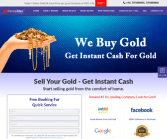 Moneymaxcashforgold.com(MoneyMax Cash For Gold company) Screenshot