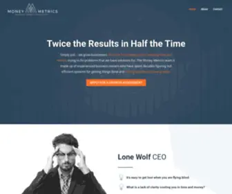 Moneymetrics.net(Business Growth Consulting) Screenshot