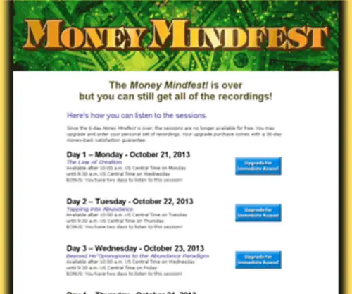 Moneymindfestevent.com(Moneymindfestevent) Screenshot