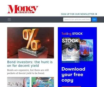 Moneyobserver.com(Interactive investor) Screenshot