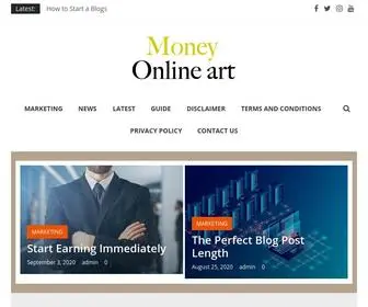 Moneyonlineart.com(Money online art) Screenshot