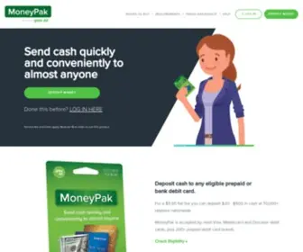 Moneypak.com(Green Dot) Screenshot