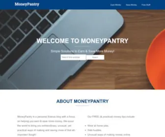Moneypantry.com(Personal Finance Blog) Screenshot