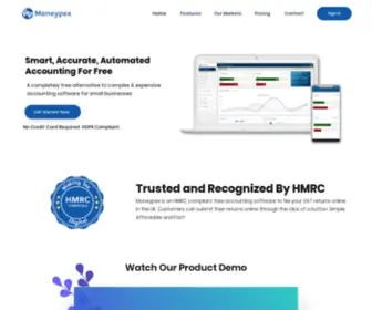Moneypex.co.uk(Accounting Software For Small Business) Screenshot
