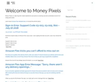 Moneypixels.com(A blog about money) Screenshot