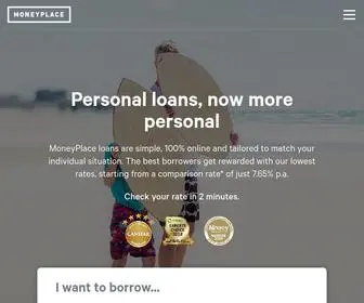 Moneyplace.com.au(Better Personal Loans) Screenshot