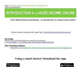 Moneyprofessor.club(Online Income Training) Screenshot