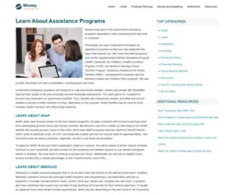 Moneyresourcenow.com(Learn About Assistance Programs) Screenshot