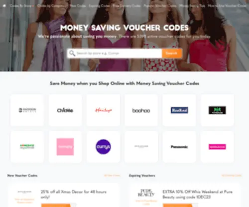 MoneysavingVouchercodes.co.uk(Voucher Codes) Screenshot