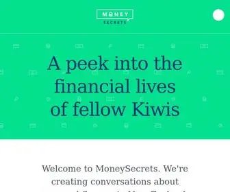 Moneysecrets.co.nz(A peek into the financial lives of fellow Kiwis) Screenshot