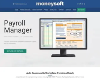 Moneysoft.co.uk(Moneysoft Payroll Software and Bookkeeping Software) Screenshot