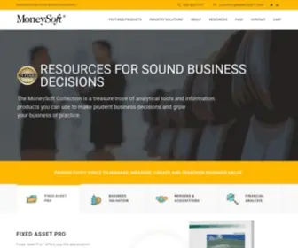 Moneysoft.com(Software & Information Resources to Manage & Grow Your Business. The MoneySoft Collection) Screenshot