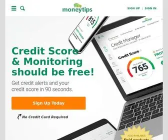Moneytips.com(Mortgage, Loans, Financial Advice, Debt Help, Insurance and Retirement Planning in the US) Screenshot