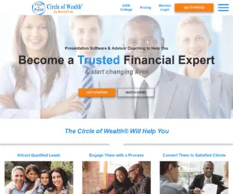 Moneytrax.com(Help your clients understand how money works with the help of Circle of Wealth®) Screenshot