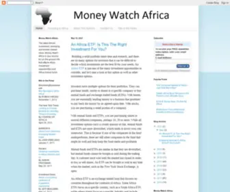 Moneywatchafrica.com(Money Watch Africa) Screenshot