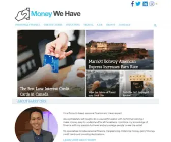Moneywehave.com(Personal Finance & Travel Expert in Canada) Screenshot
