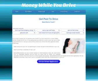 Moneywhileyoudrive.com(Get Paid To Drive) Screenshot