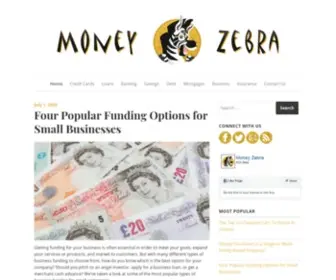 Moneyzebra.com(Money Zebra Money & Finance Information Blog) Screenshot