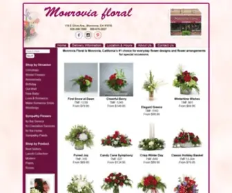 Monfloral.com(Monrovia Florist) Screenshot