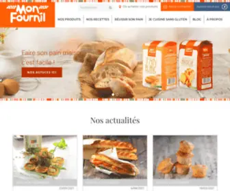 Monfournil.fr(Spécialiste du pain maison) Screenshot
