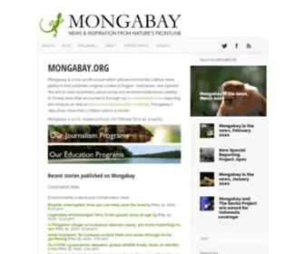Mongabay.org(Environmental Journalism and Education) Screenshot