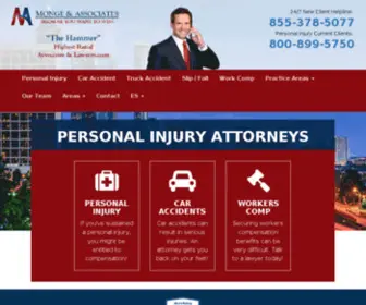 Mongeandassociates.com(Atlanta Personal Injury Lawyer Scott Monge) Screenshot