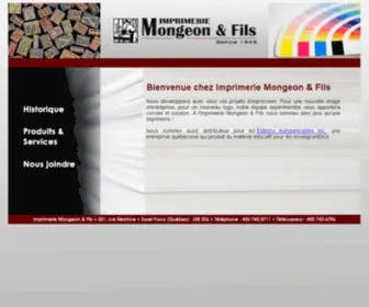 Mongeon.ca(Imprimerie Mongeon & Fils) Screenshot