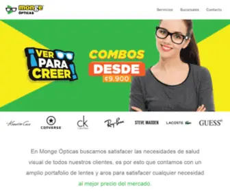 Mongeopticas.com(Monge Opticas) Screenshot