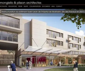 Mongiello-Plisson.com(Architectes à Colmar Alsace) Screenshot