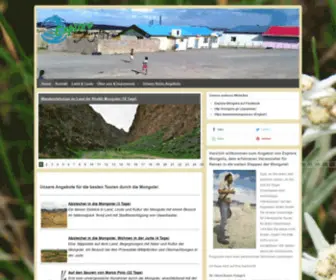 Mongoleireisen.net(Reisen in die Mongolei mit Explore Mongolia) Screenshot