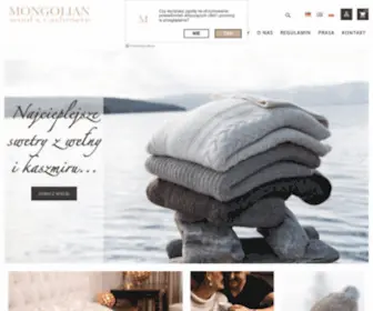 Mongolian.pl(Sklep z Naturalnymi Wyrobami z Wełny i Kaszmiru) Screenshot