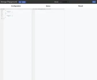 Mongoplayground.net Screenshot