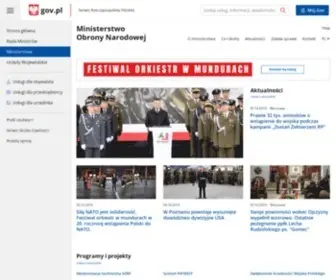 Mon.gov.pl(Ministerstwo Obrony Narodowej) Screenshot