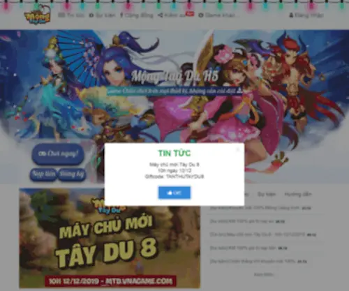 Mongtaydu.com(Mộng Tây Du) Screenshot