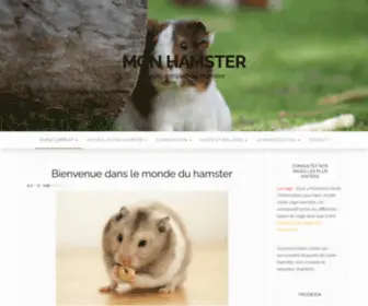 Monhamster.net(Bienvenue ✓ Hamster ✓ La vie au quotidien ✓ La cage ✓ Les accessoires indispensables) Screenshot
