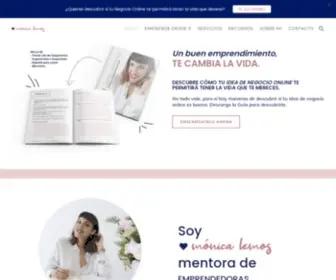 Monicalemos.es(Emprendedoras en salud y bienestar con Mónica Lemos de Mentora) Screenshot