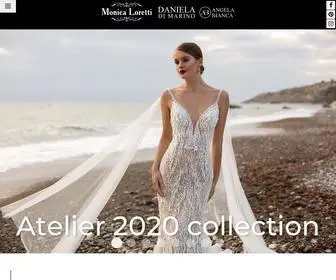 Monicaloretti.com(Wedding dresses) Screenshot