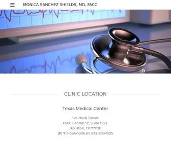 Monicashieldsmd.com(Cardiology Clinic) Screenshot