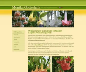Monika-Gottschalk.de(Willkommen zu Monika Gottschalk und ihre Engelstrompeten) Screenshot