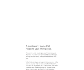 Monikersgame.com(A dumb party game) Screenshot